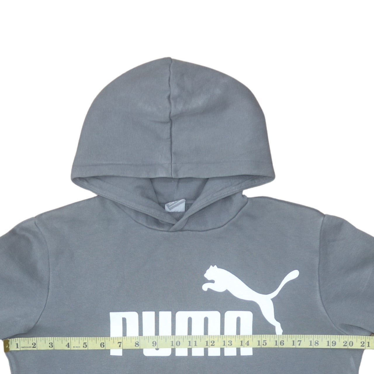 Puma Boys Grey Pullover Hoodie Sweatshirt Size 15-16 Years Regular Fit