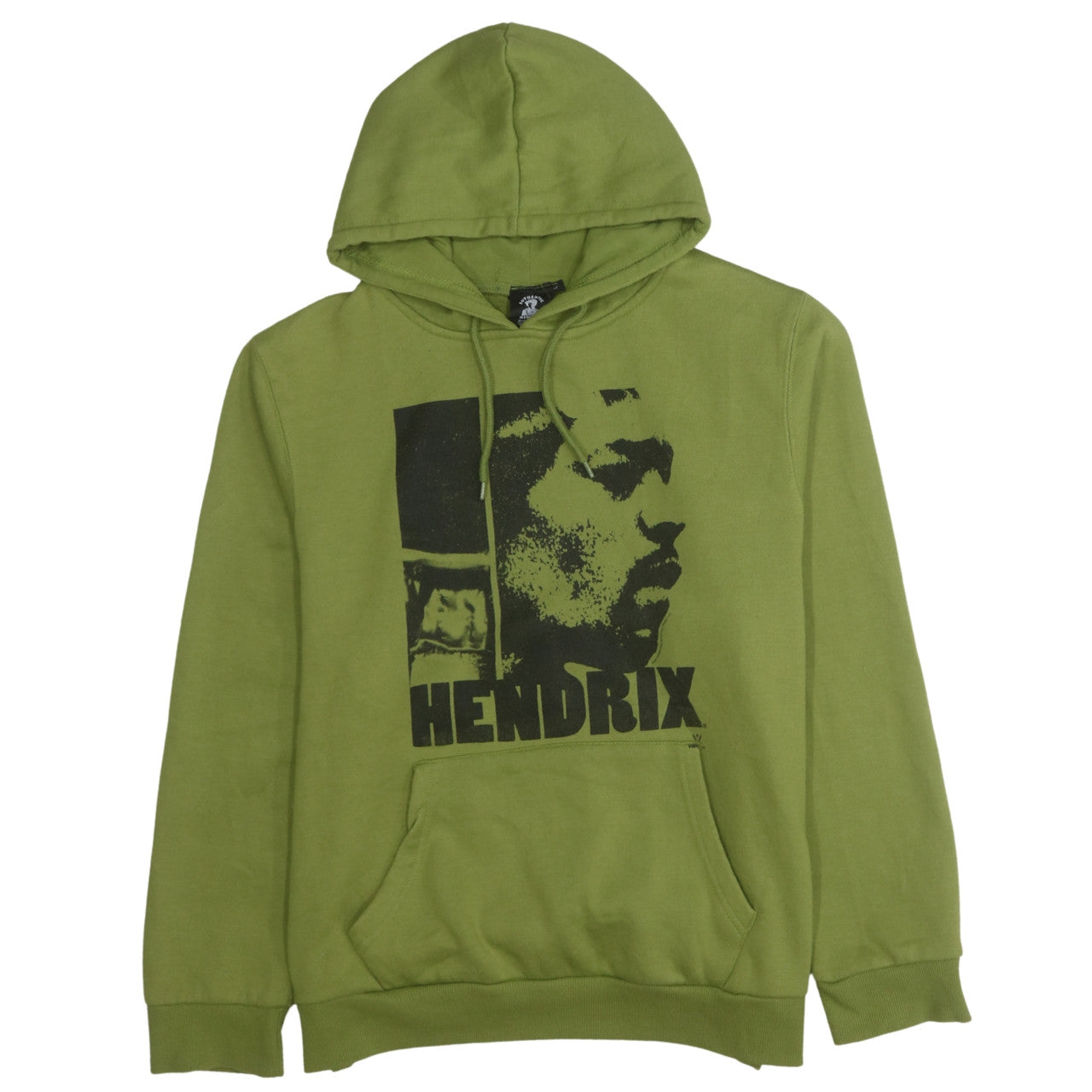 Authentic Hendrix Men's Green Pullover Hoodie L Music Graphic