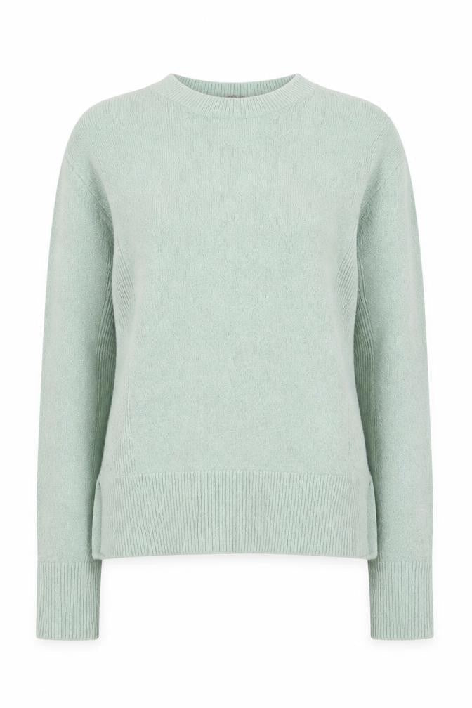 Oasis Women Mint Green Crew Neck Long Sleeve Pullover Jumper M