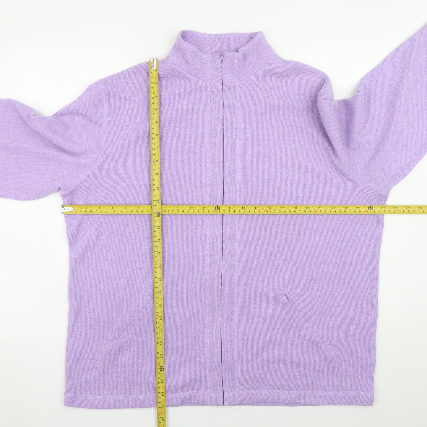 Kash Womens Purple Size 16 Full Zip Knit Casual Jacket
