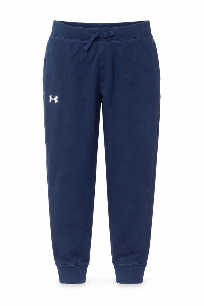 Under Armour Boys Blue XL Jogger Trousers Elastic Waist Fleece Activewear