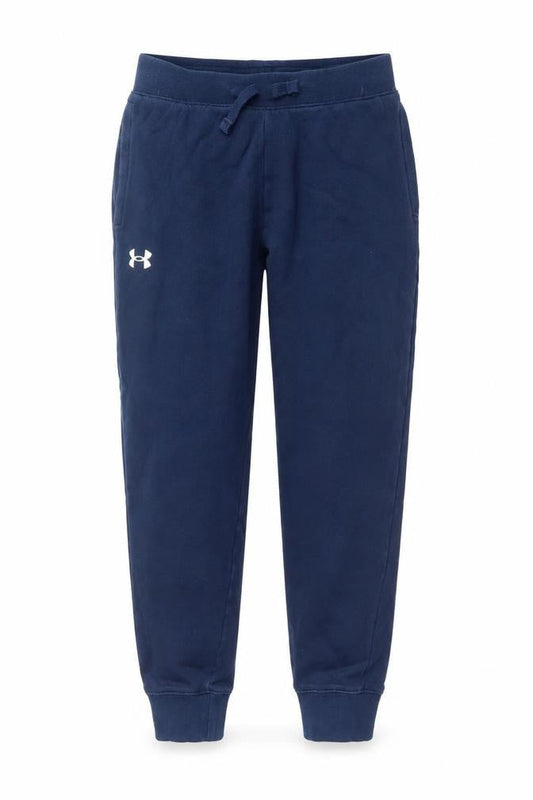 Under Armour Boys Blue XL Jogger Trousers Elastic Waist Fleece Activewear