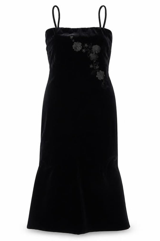Gina Bacconi Women's Black Velvet Mermaid Dress Size 12