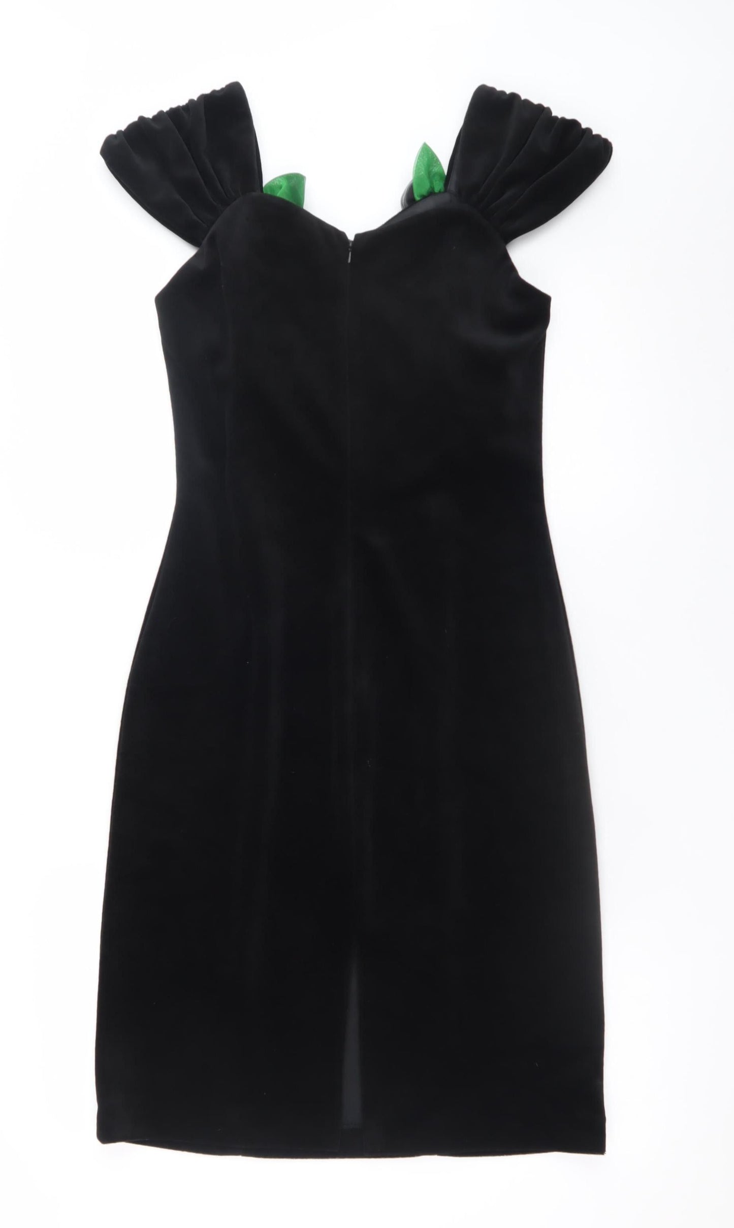 Principles Women Black Velvet Sheath Dress Size 12 Formal Evening