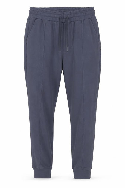 Front view of Mondetta Men's Blue Jogger Trousers, size M, Elastic Waist Comfort Fit