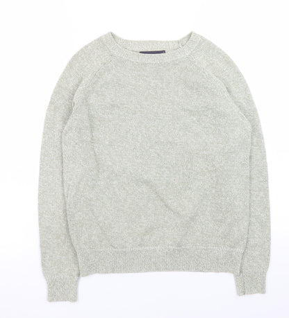 Marks & Spencer Men's Grey Cotton Pullover Jumper Size S