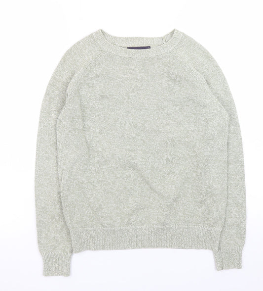Marks and Spencer Men's Grey Cotton Pullover Jumper Size S