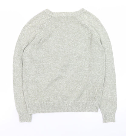 Marks & Spencer Men's Grey Cotton Pullover Jumper Size S