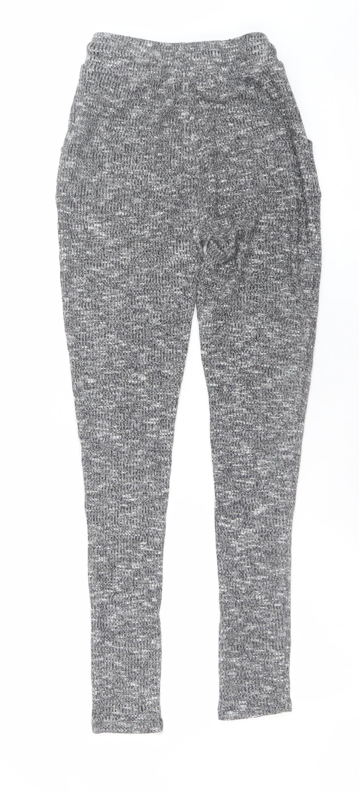 Gymshark Womens Grey XS Jogger Trousers Knit Stretch Comfort Fit