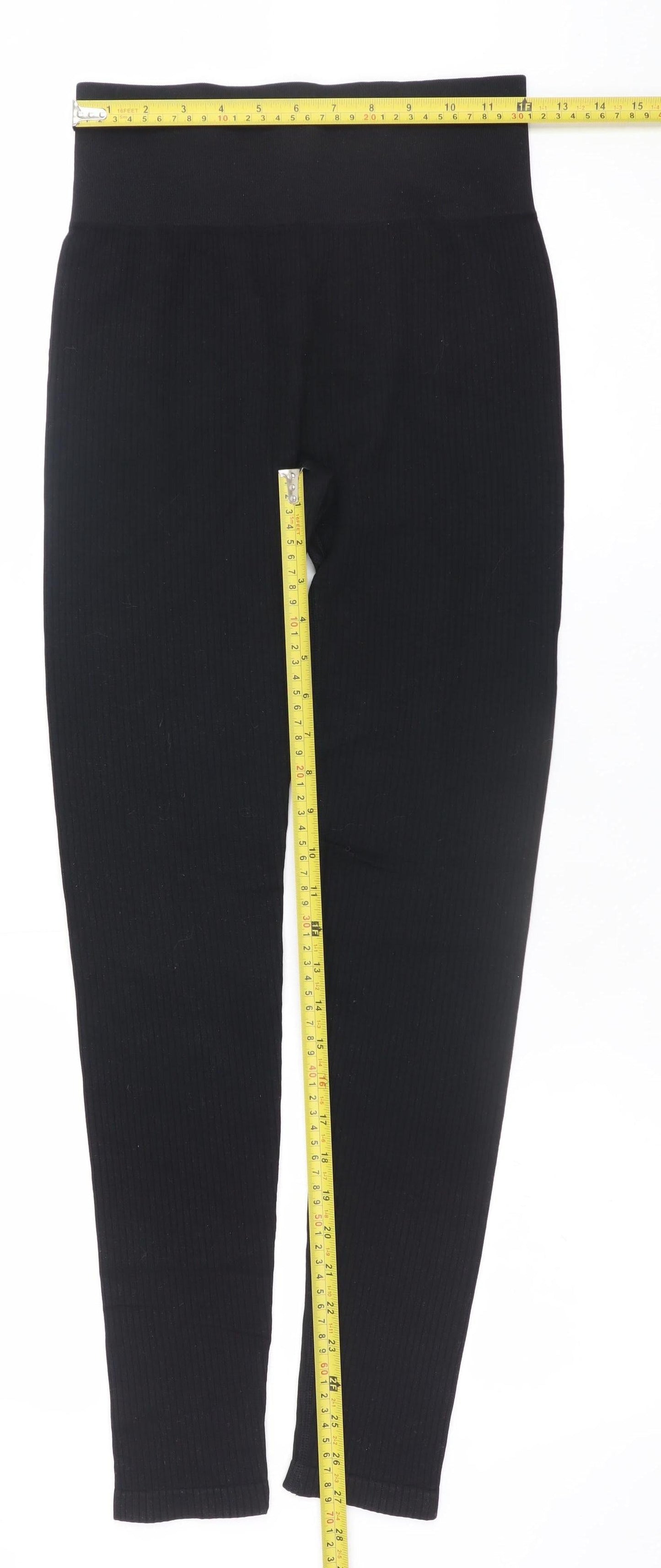 ASOS 4505 Women's Black High Rise Seamless Leggings Size M