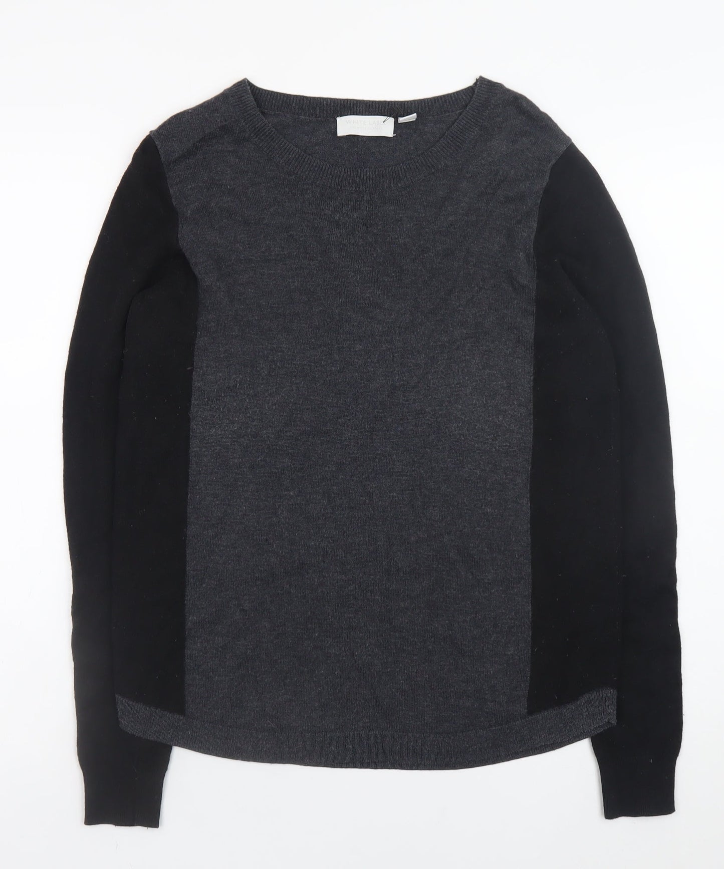 The White Company Women’s Grey Wool Blend Long Sleeve Jumper Size 10