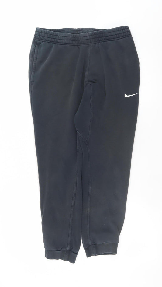 Nike Men's Black M Jogger Sweatpants Elastic Waist Tapered Fit