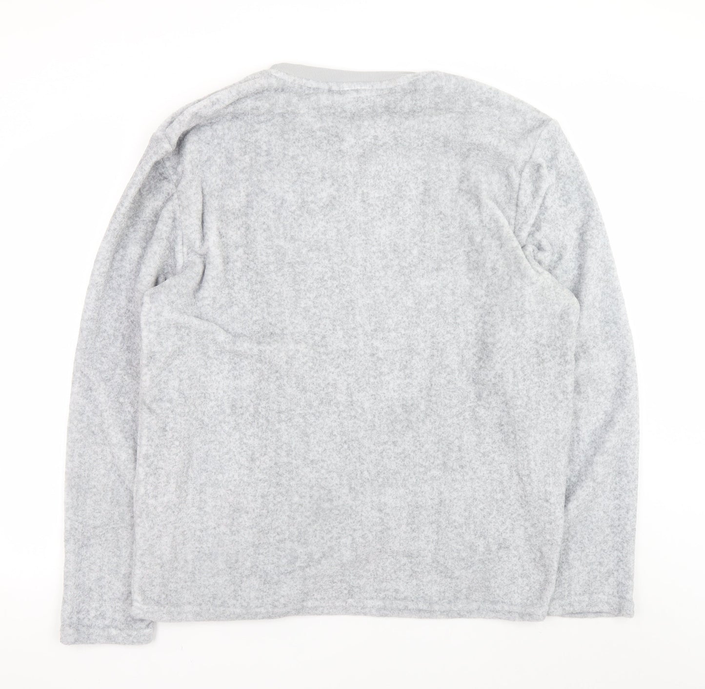 Primark Men’s Grey Marvel Fleece Pyjama Top 2XL Long Sleeve