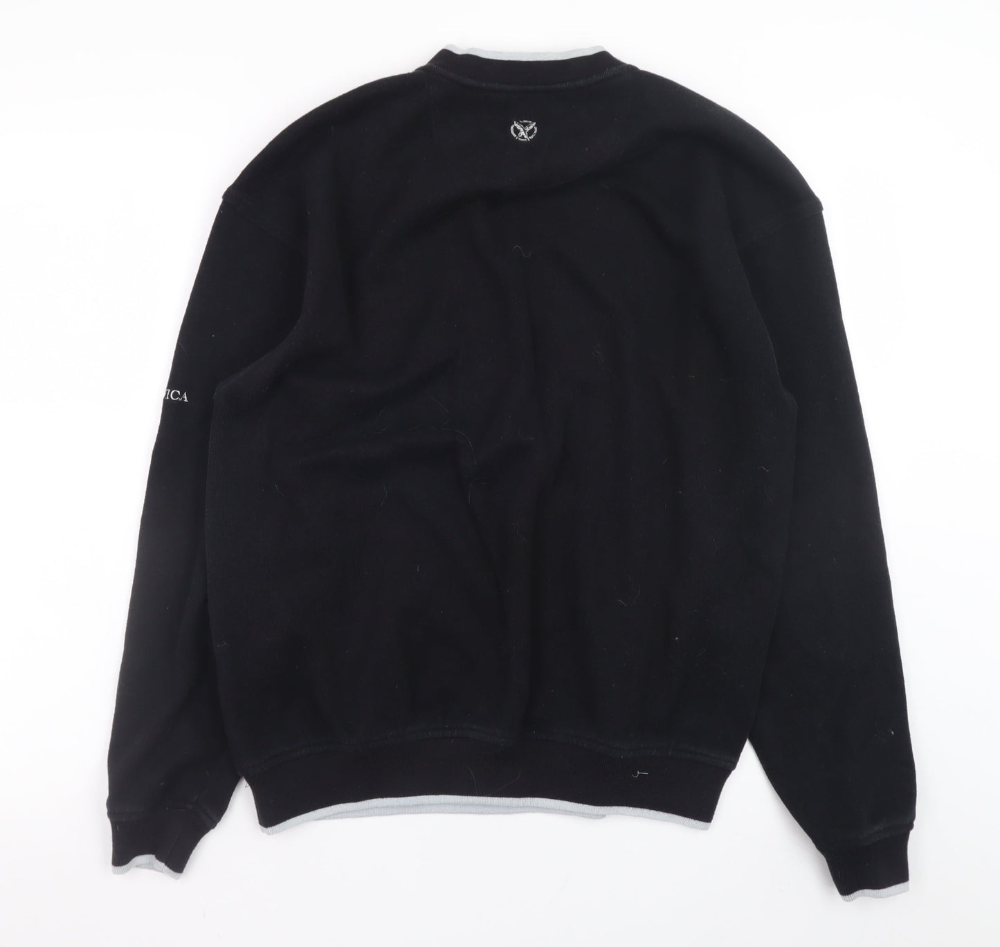 Paganica Men's Black Crew Neck Pullover Sweatshirt Size M
