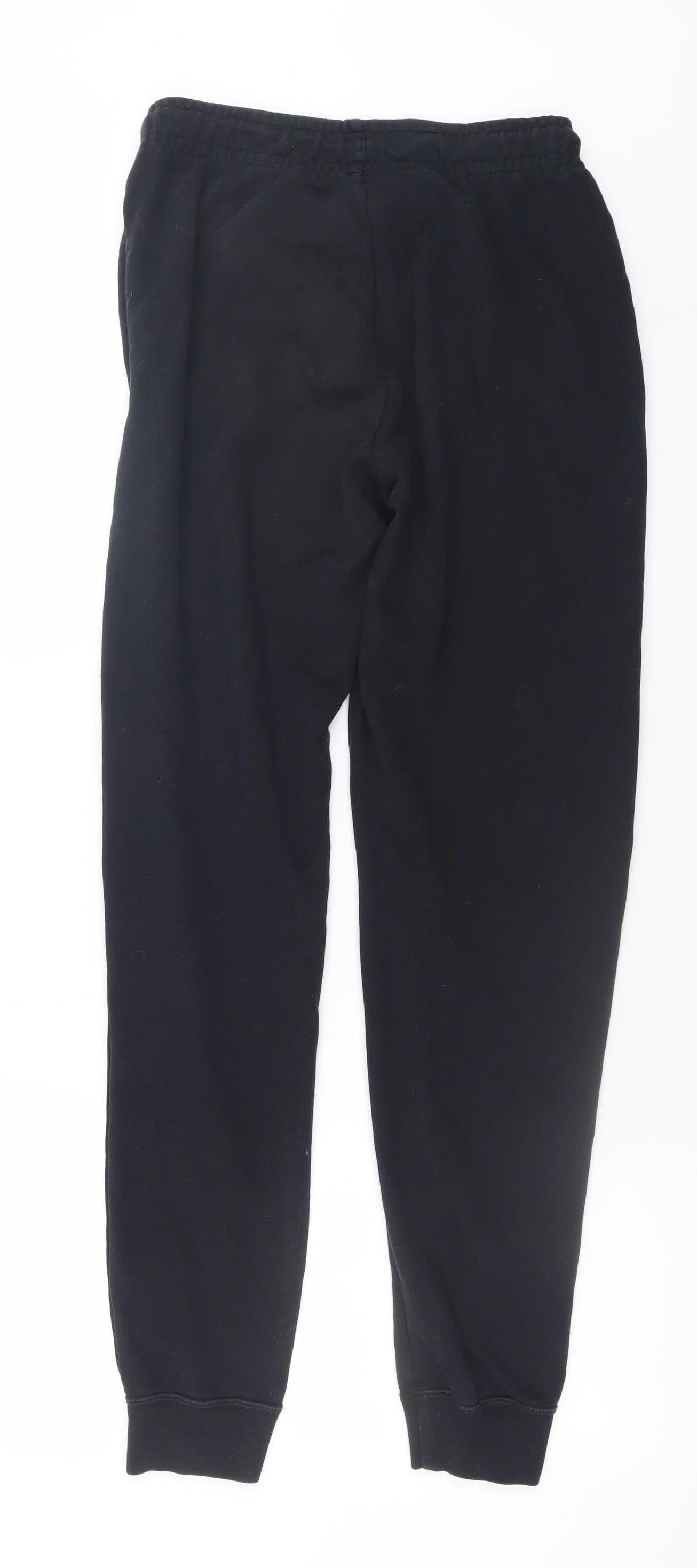 Nike Men's Black XS Jogger Trousers Cotton Fleece Sweatpants
