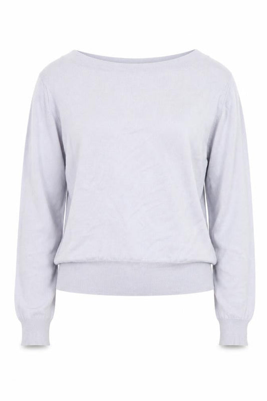John Smedley Men’s Grey Wool Cotton Small Crew Neck Jumper