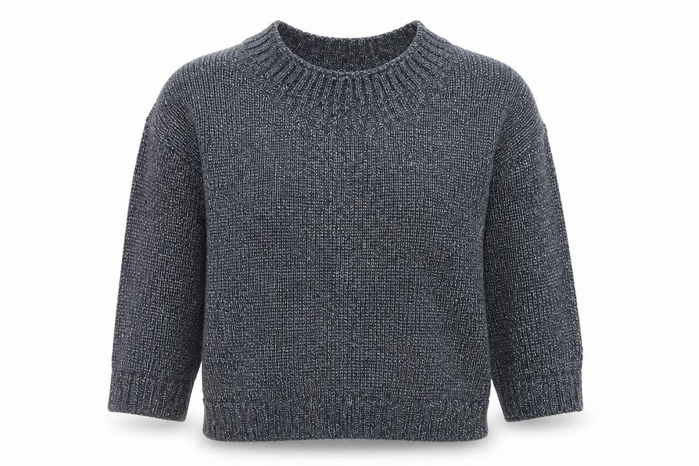 Gap Women Grey Knit Crew Neck Pullover Jumper Size M Acrylic Blend