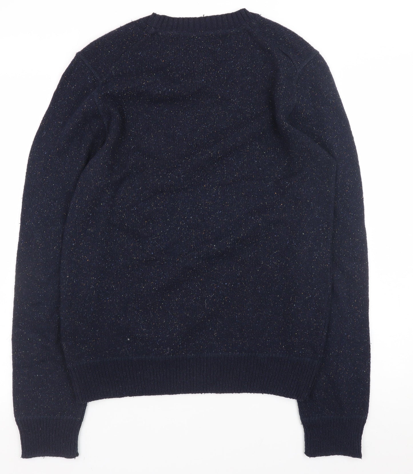 Element Men's Blue Wool Blend Crew Neck Pullover Jumper Size S