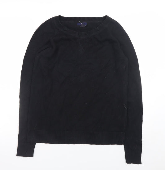 Gap Men's Black Cotton Knit Crew Neck Pullover Jumper Size M