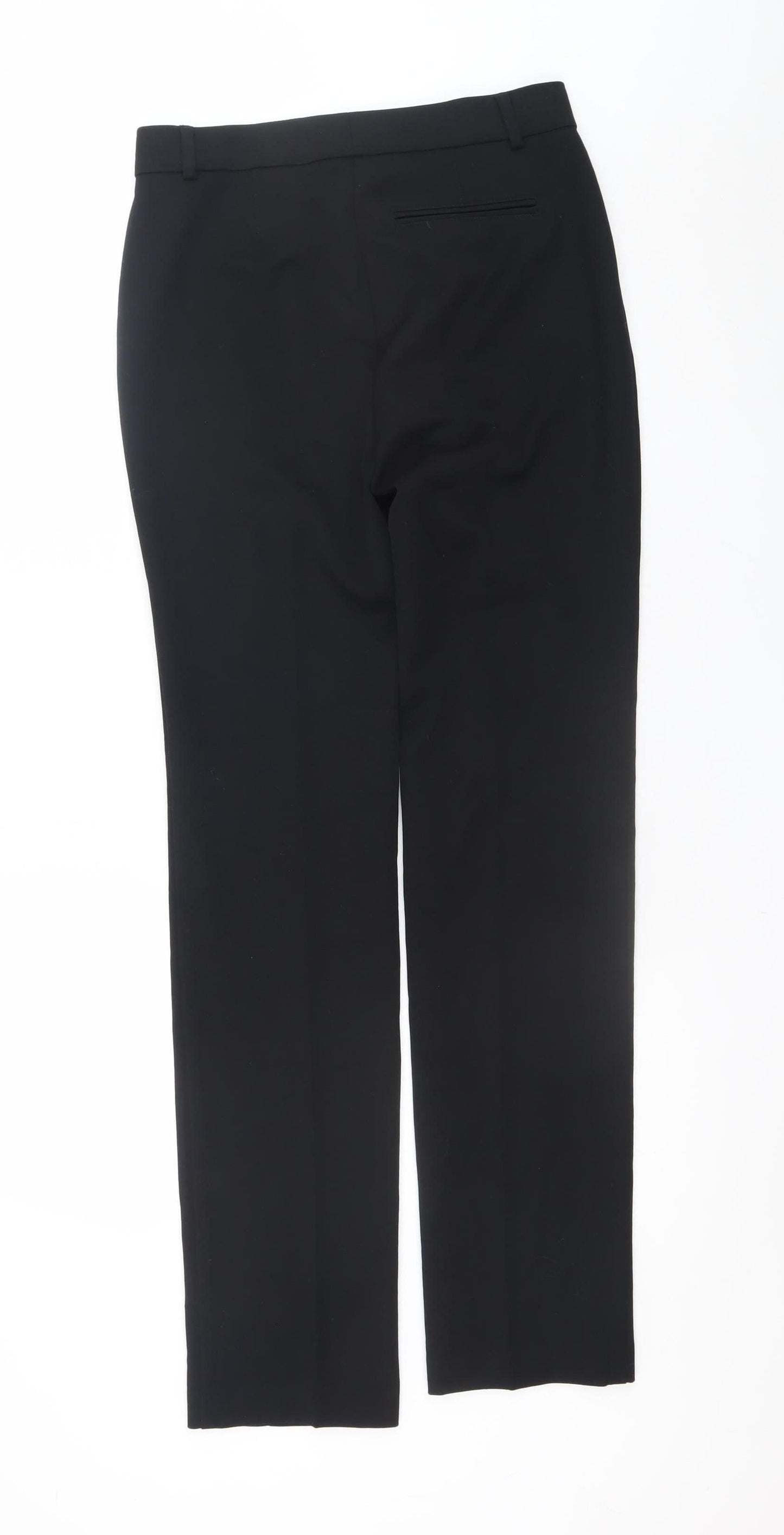 Marks and Spencer Women's Black Size 8 Long Slim Stretch Work Trousers