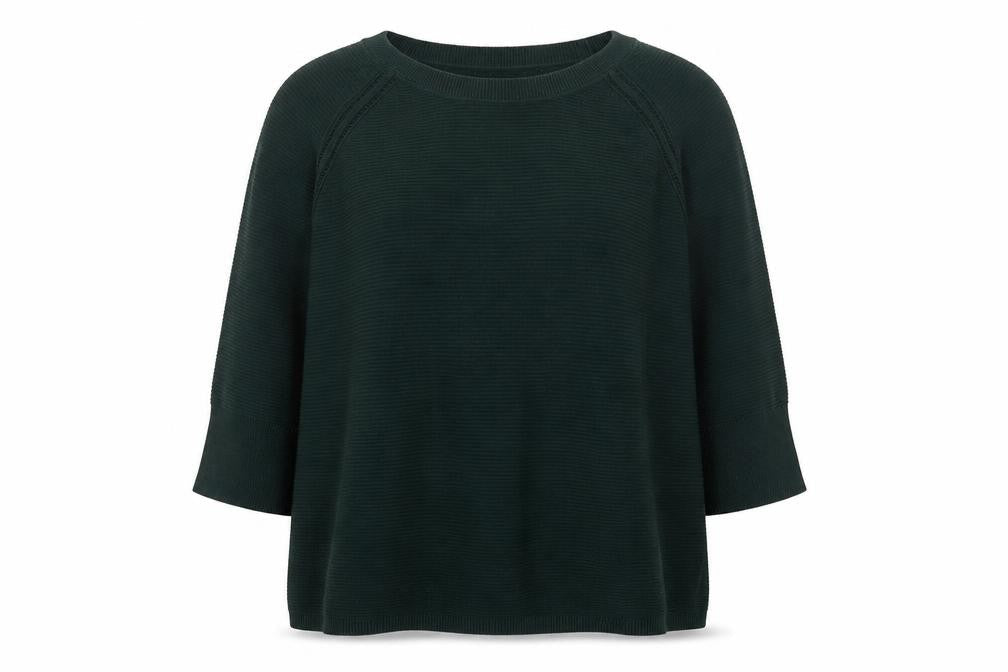 Vero Moda Womens Green L Relaxed Knit Pullover Jumper