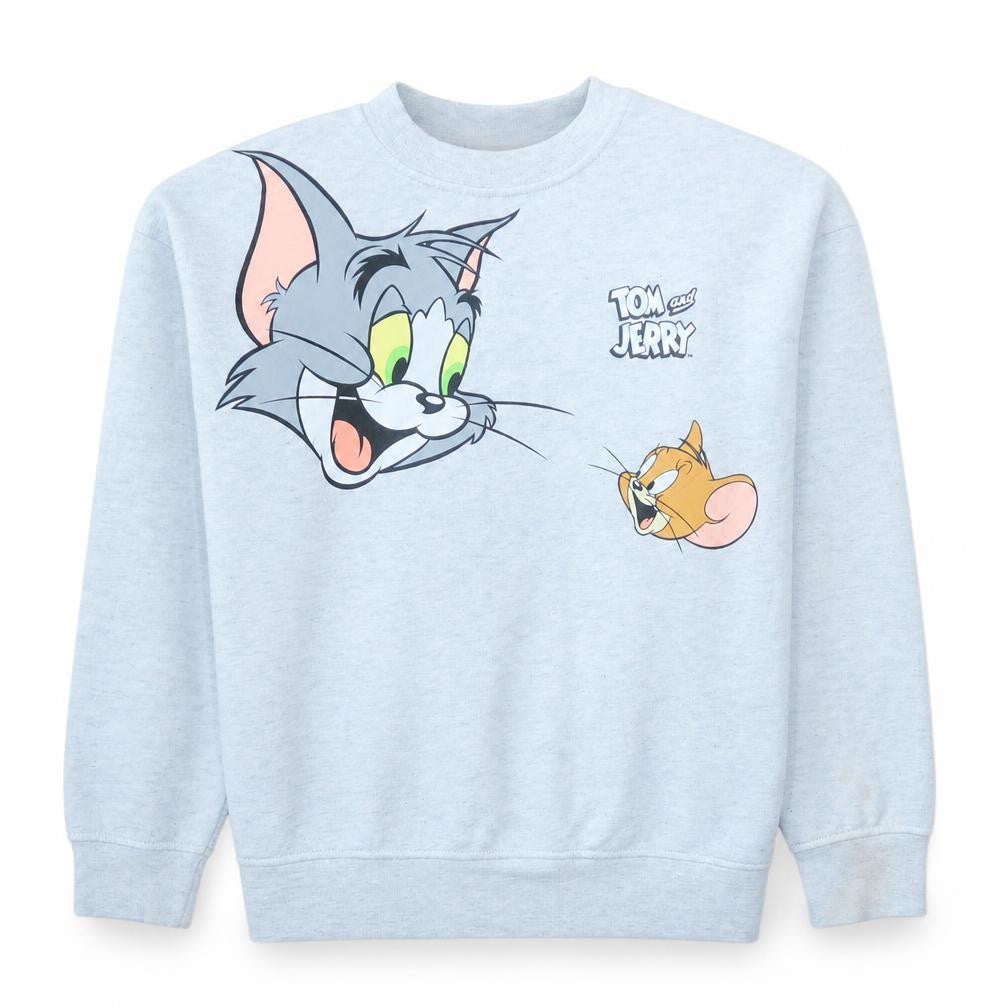 Primark Women’s Light Grey Tom and Jerry XS Pullover Sweatshirt