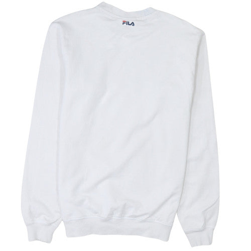 Fila Womens White XS Crew Neck Pullover Sweatshirt