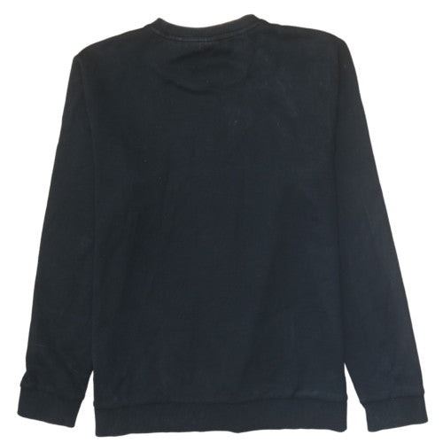 Hugo Boss Men's Black Logo Crew Neck Pullover Sweatshirt Size L