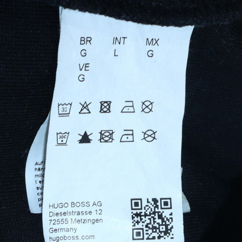 Hugo Boss Men's Black Logo Crew Neck Pullover Sweatshirt Size L