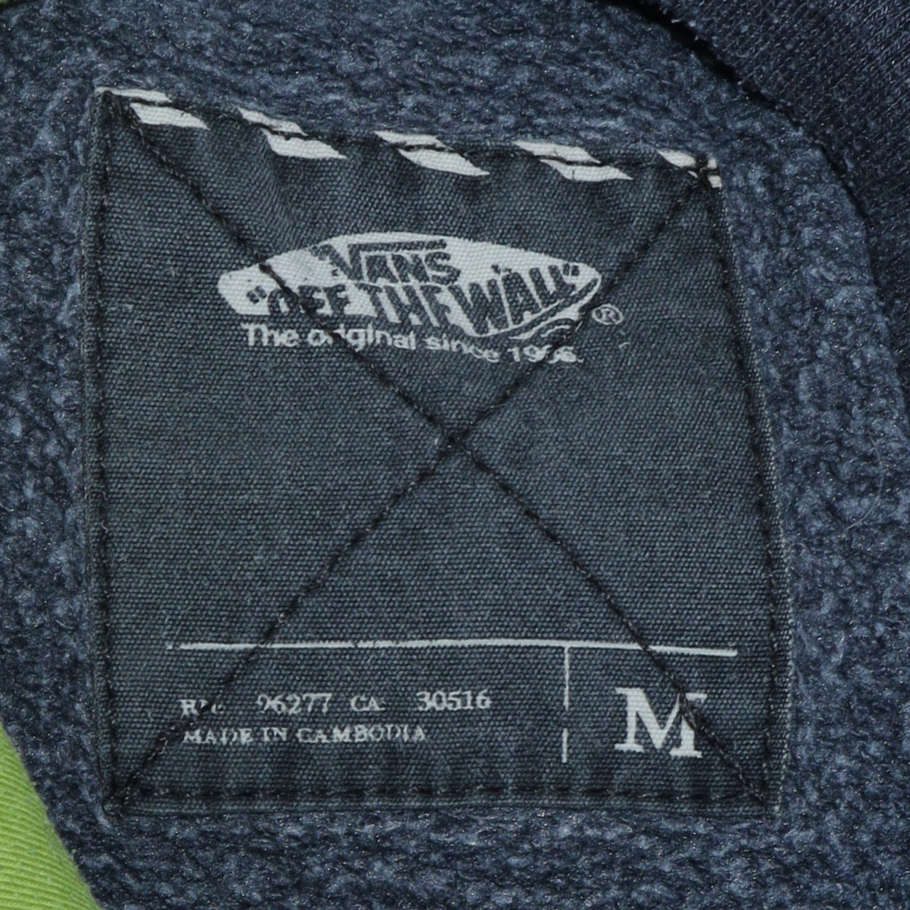 Vans Men's Blue Pullover Hoodie M Logo Skate Graphic Fleece