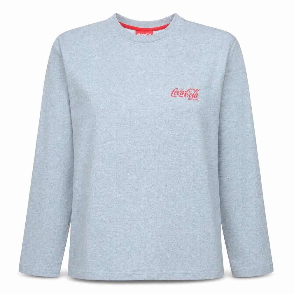 Coca-Cola Women’s Grey Crew Neck Long Sleeve Pullover Sweatshirt XL