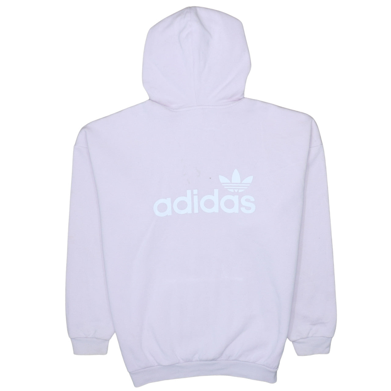 Adidas Women Pink Pullover Hoodie Size 12 Logo Casual Sweatshirt