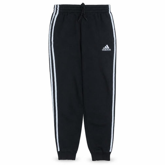 Adidas Women Black Jogger Trousers Medium Fleece Cuffed Sportswear