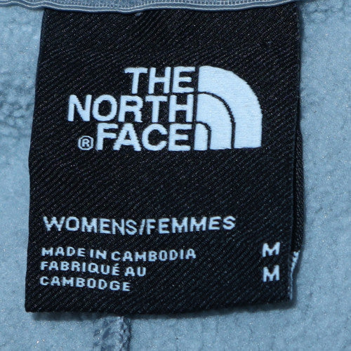 The North Face Womens Grey Full Zip Hoodie Sweatshirt M Fleece Lined