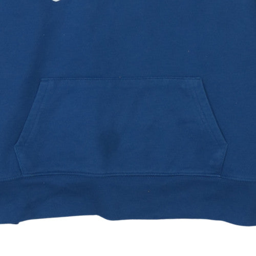 GAP Men’s Blue Pullover Hoodie M Regular Fit Logo Fleece Sweatshirt