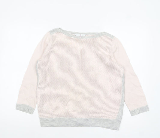 Jasper Conran Women’s Beige Knit Pullover Jumper Size 14