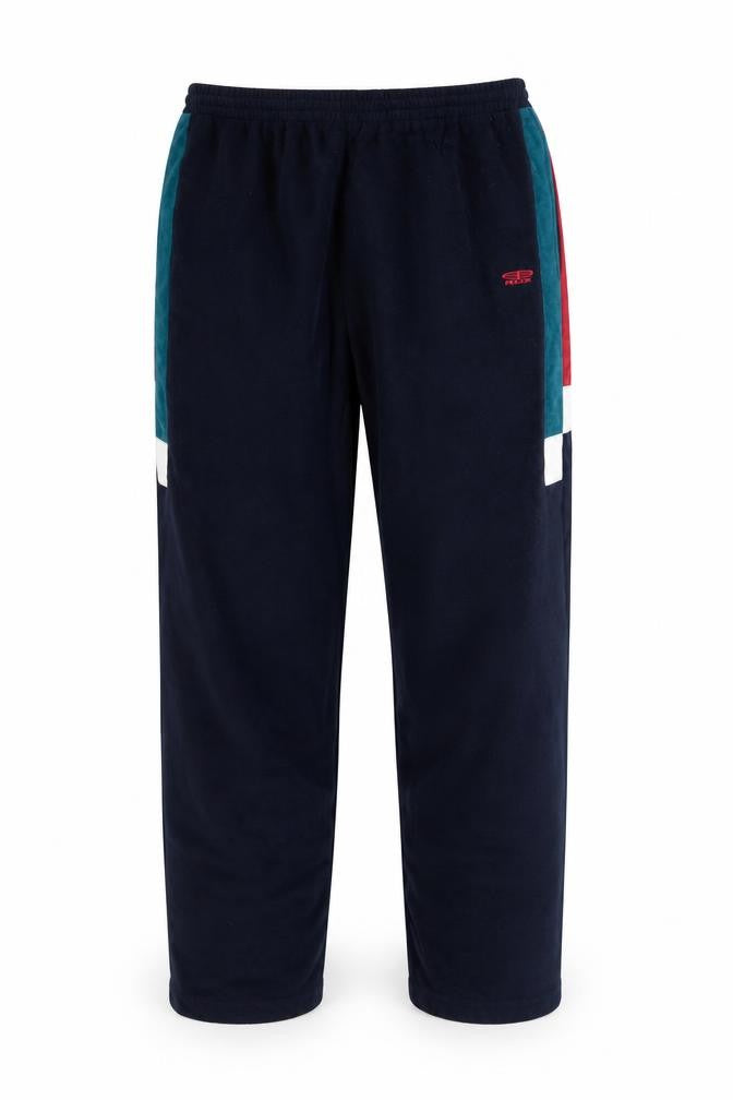 ROX Men's Navy Fleece Sweatpants XL Relaxed Fit Colour Block Design
