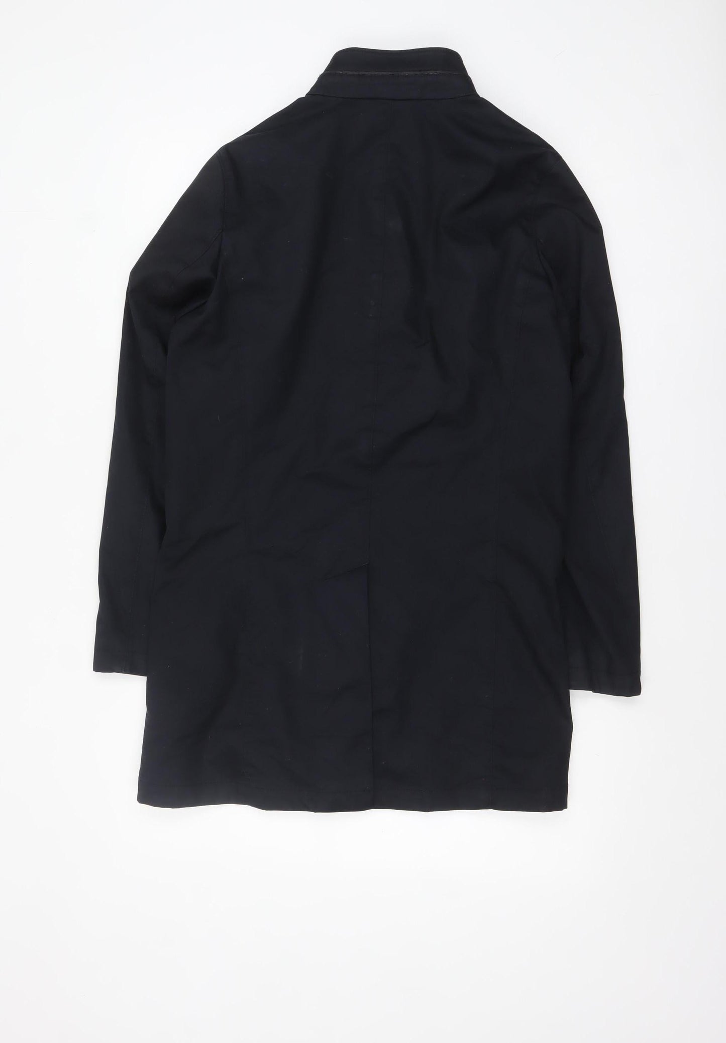 G2000 Men’s Black Mid-Length Stand Collar Cotton Blend Coat Size 36