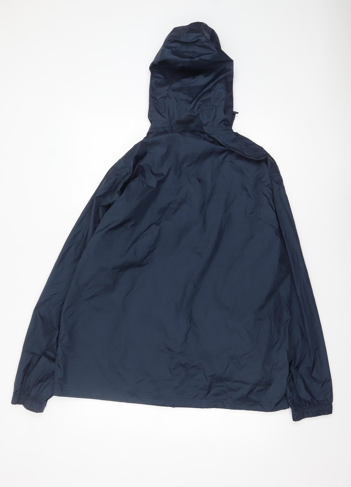 Quechua Men's Blue XL Hooded Lightweight Water Resistant Jacket