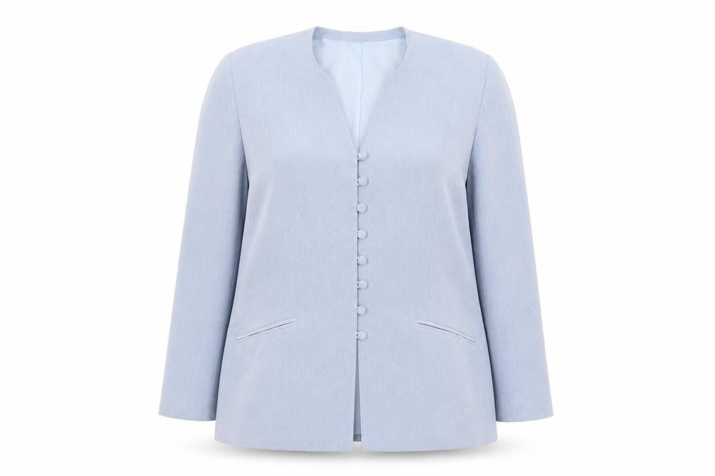 Shubette London Women's Blue Long Sleeve Single-Breasted Blazer Size 18