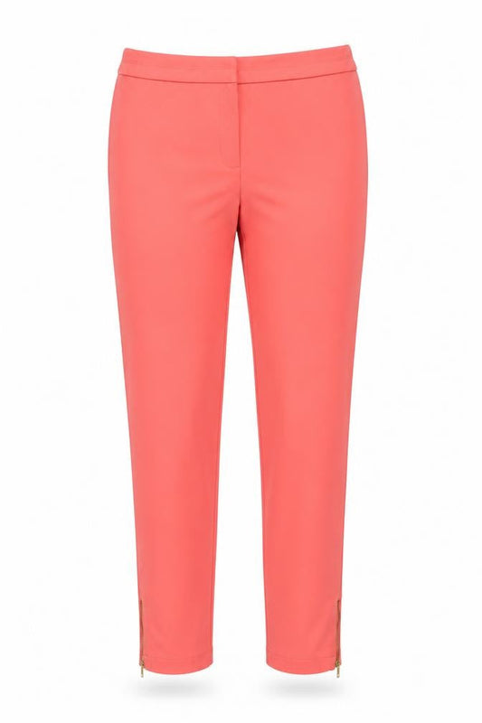 Definitions Women Pink Size 14 Slim Ankle Zip Trousers
