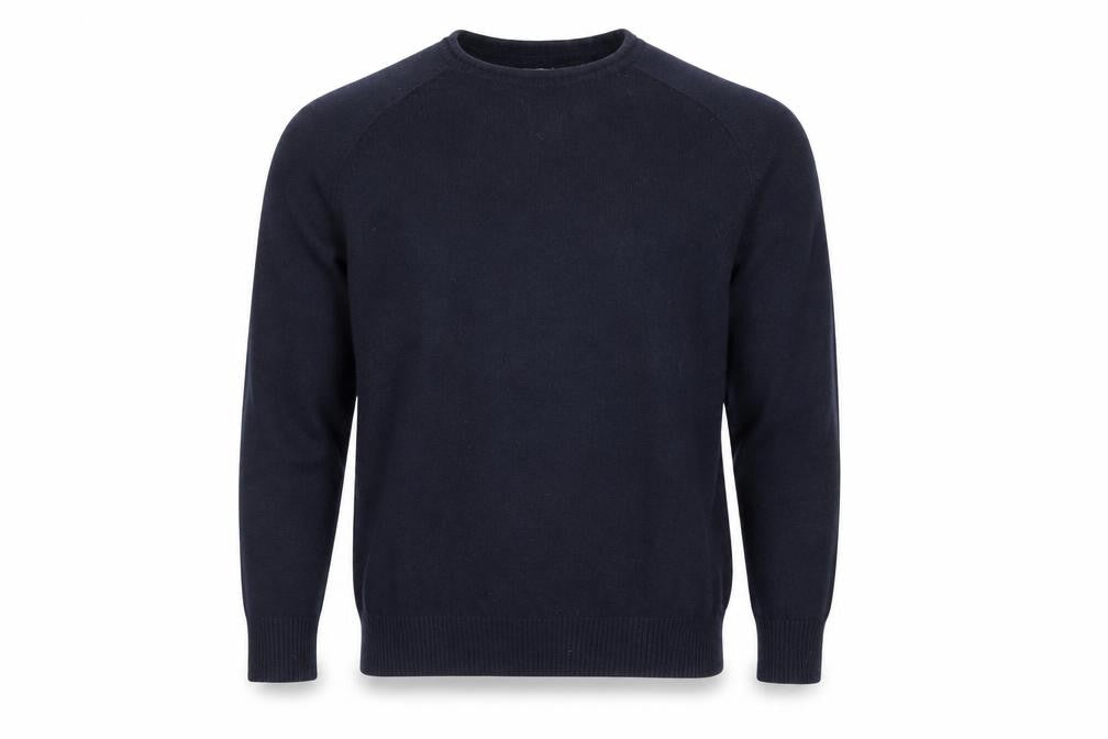 GAP Men's Navy Blue XL Crew Neck Wool Cotton Pullover Jumper
