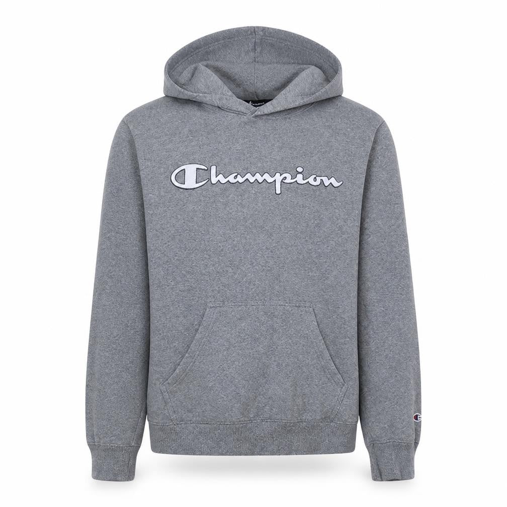 Champion Men’s Grey Pullover Hoodie Small Regular Fit Fleece Sweatshirt