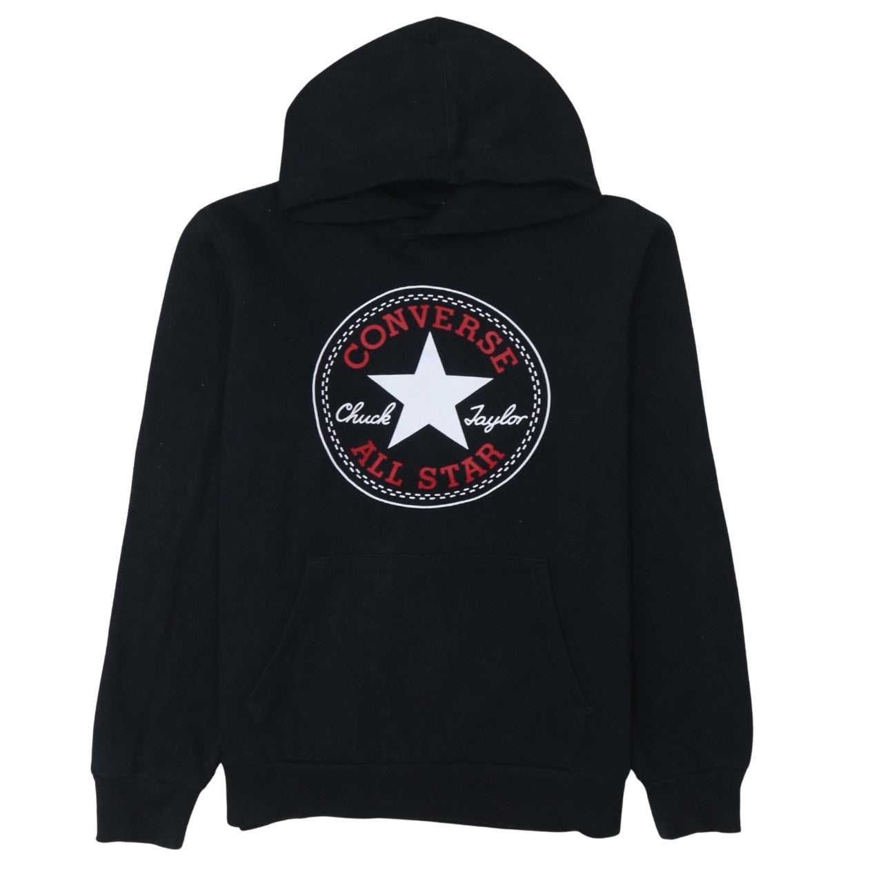 Converse Teens Black XL Pullover Hoodie with Logo