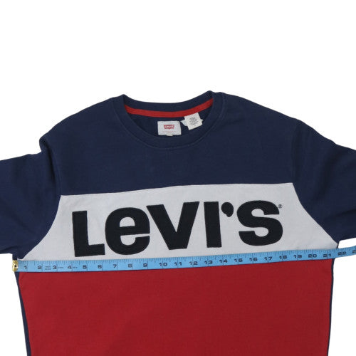Levi's Men's Multicoloured Crew Neck Pullover Sweatshirt M