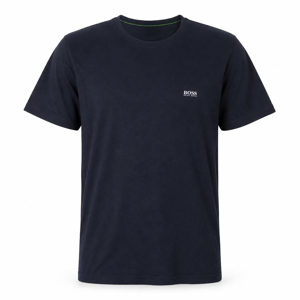 Hugo Boss Men Blue XL Regular Fit Cotton Crew Neck T-Shirt