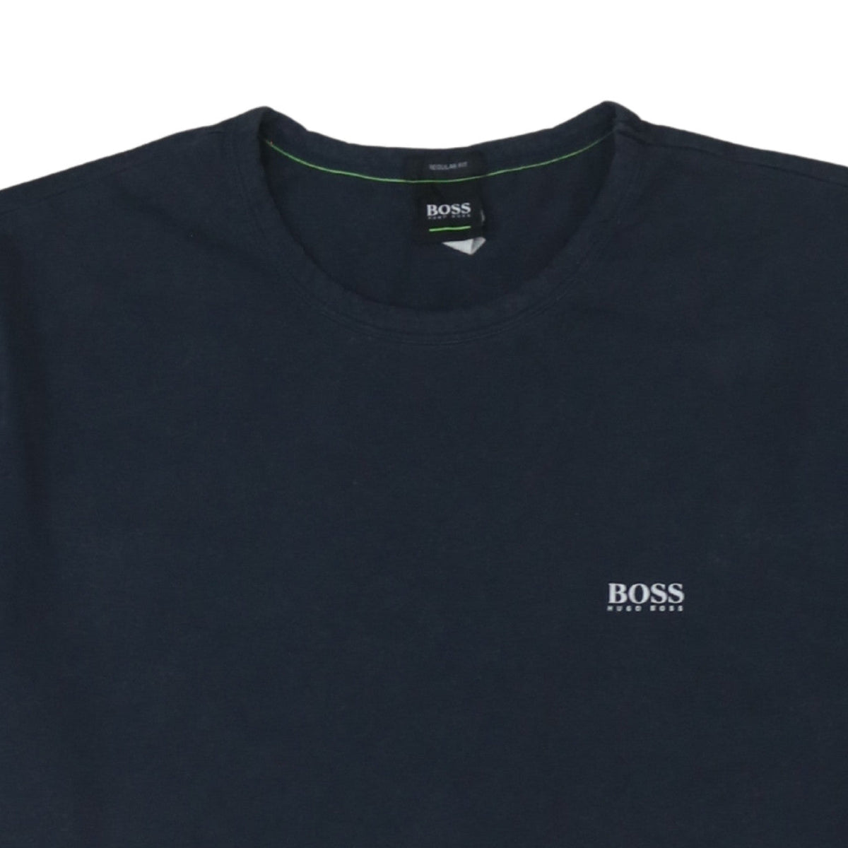 Hugo Boss Men Blue XL Regular Fit Cotton Crew Neck T-Shirt