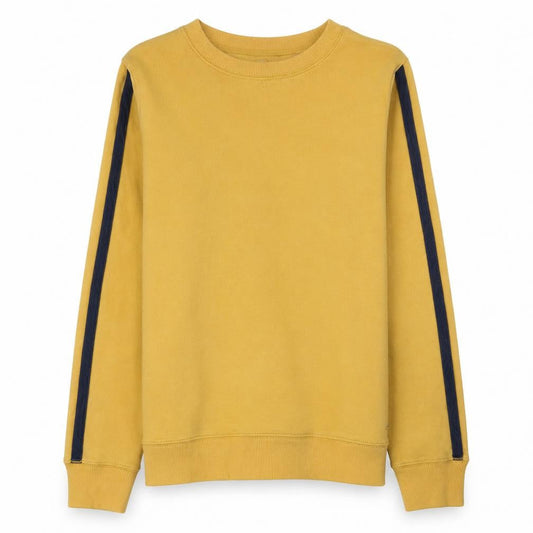 Hollister Men's Yellow Crew Neck Pullover Sweatshirt XS