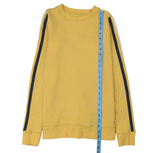 Hollister Men's Yellow Crew Neck Pullover Sweatshirt XS