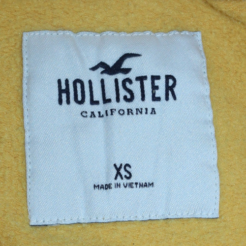 Hollister Men's Yellow Crew Neck Pullover Sweatshirt XS